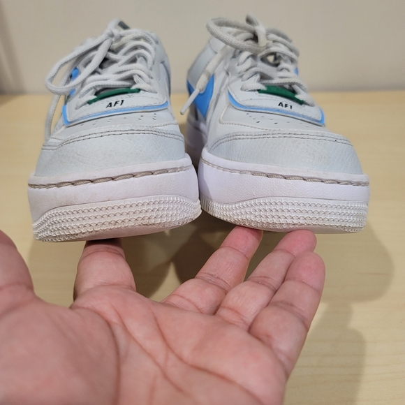 Nike Air Force 1 Shadow Photon Dust Malachite-Black Y2K Sneakers - 6.5 US WMNS - Picture 5 of 9